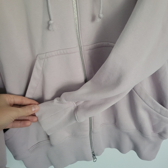 Nike Front Zip Hoodie Sweatshirt Womens Medium Purple - Picture 5 of 9